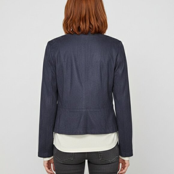 Bianca Ramona Faux Suede Open Blazer – Flower Blues – German Brand - 36 – NWT - Picture 5 of 7